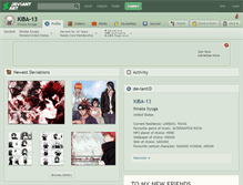 Tablet Screenshot of kiba-13.deviantart.com