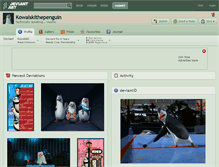 Tablet Screenshot of kowalskithepenguin.deviantart.com