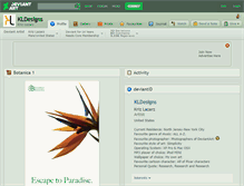 Tablet Screenshot of kldesigns.deviantart.com