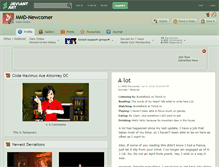 Tablet Screenshot of mmd-newcomer.deviantart.com