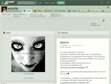 Tablet Screenshot of mysotis.deviantart.com