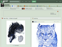 Tablet Screenshot of grzanka.deviantart.com