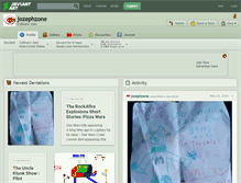 Tablet Screenshot of jozephzone.deviantart.com