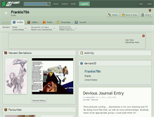 Tablet Screenshot of frankie786.deviantart.com