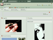 Tablet Screenshot of cool-warrior.deviantart.com