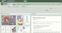 Desktop Screenshot of mekelba.deviantart.com
