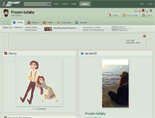 Tablet Screenshot of frozen-lullaby.deviantart.com
