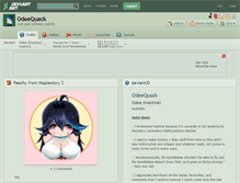 Tablet Screenshot of odeequack.deviantart.com