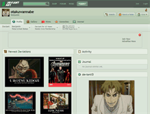 Tablet Screenshot of otakuwannabe.deviantart.com