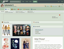 Tablet Screenshot of kykyrayray13.deviantart.com