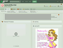 Tablet Screenshot of bunny-britty-chan.deviantart.com