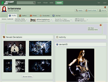 Tablet Screenshot of la-baronesa.deviantart.com