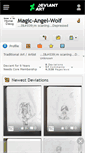 Mobile Screenshot of magic-angel-wolf.deviantart.com
