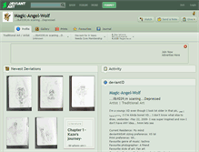 Tablet Screenshot of magic-angel-wolf.deviantart.com