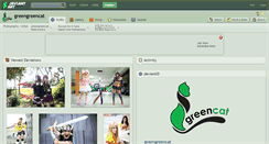 Desktop Screenshot of greengreencat.deviantart.com