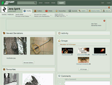Tablet Screenshot of jera-spirit.deviantart.com