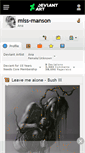 Mobile Screenshot of miss-manson.deviantart.com