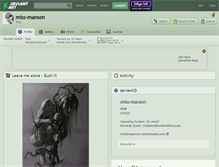 Tablet Screenshot of miss-manson.deviantart.com