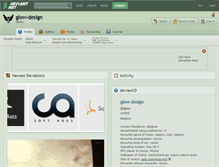 Tablet Screenshot of glow-design.deviantart.com