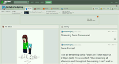 Desktop Screenshot of bellathehedgehog.deviantart.com