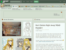 Tablet Screenshot of kari426.deviantart.com