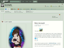 Tablet Screenshot of demimailix.deviantart.com