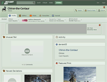 Tablet Screenshot of chiron-the-centaur.deviantart.com