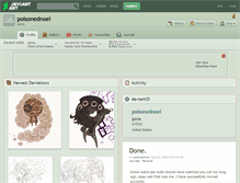 Tablet Screenshot of poisonednoel.deviantart.com