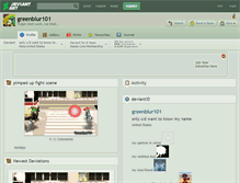 Tablet Screenshot of greenblur101.deviantart.com