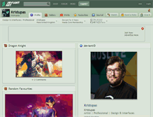 Tablet Screenshot of kristupas.deviantart.com