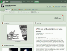 Tablet Screenshot of musical-ecstasy.deviantart.com