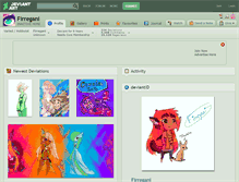 Tablet Screenshot of firregani.deviantart.com