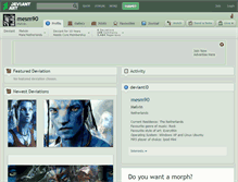 Tablet Screenshot of mesm90.deviantart.com