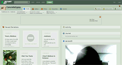 Desktop Screenshot of concretegypsy.deviantart.com
