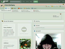 Tablet Screenshot of concretegypsy.deviantart.com