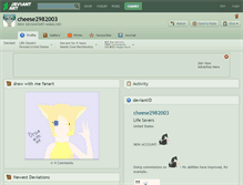 Tablet Screenshot of cheese2982003.deviantart.com