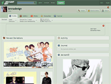 Tablet Screenshot of lennadesign.deviantart.com