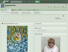 Tablet Screenshot of designsbymikel.deviantart.com