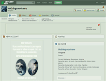 Tablet Screenshot of nothing-nowhere.deviantart.com