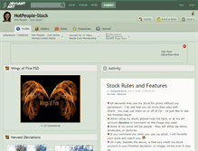 Tablet Screenshot of notpeople-stock.deviantart.com
