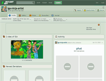 Tablet Screenshot of iga-ninja-artist.deviantart.com