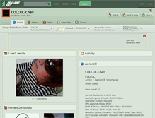 Tablet Screenshot of colcol-chan.deviantart.com