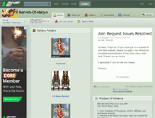 Tablet Screenshot of marvels-of-mary.deviantart.com