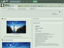 Tablet Screenshot of kaliban.deviantart.com