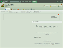 Tablet Screenshot of francine1991.deviantart.com