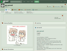 Tablet Screenshot of pea-sprouti.deviantart.com