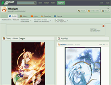 Tablet Screenshot of hitokami.deviantart.com