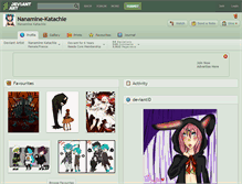 Tablet Screenshot of nanamine-katachie.deviantart.com