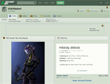 Tablet Screenshot of irishwastrel.deviantart.com