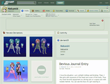 Tablet Screenshot of nekomi4.deviantart.com